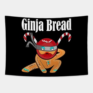 Ginja Bread Man Ninja Gingerbread Tapestry