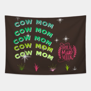 cow mom t shirt Tapestry