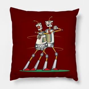 Robot Love Valentine Pillow