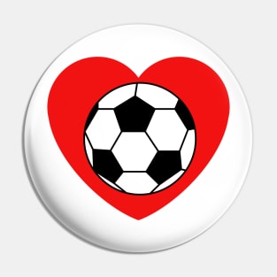 Soccer Heart Pin