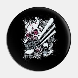 Moto Skull Pin