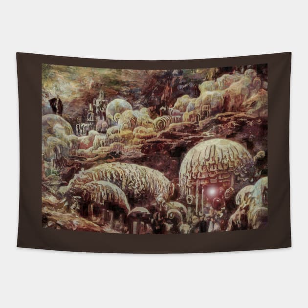 Farming Electric Sheep Tapestry by PictureNZ