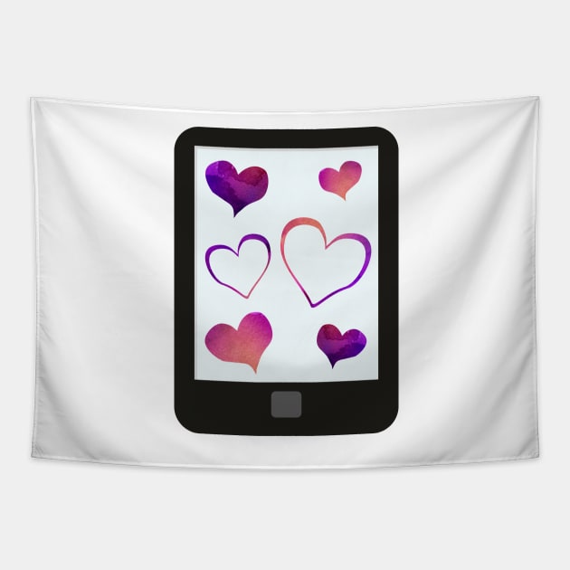 Kindle Love emotional support Tapestry by F-for-Fab