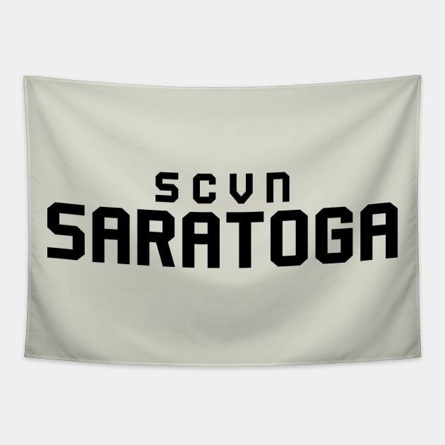SCVN SARATOGA     (black) Tapestry by Illustratorator