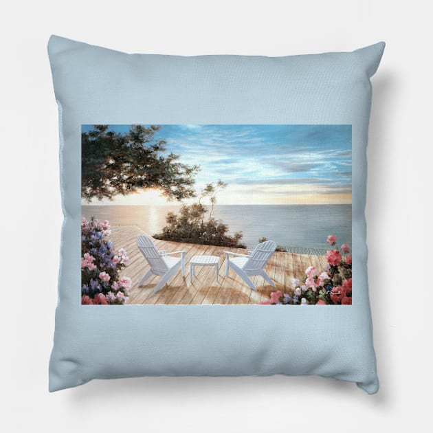 BLUE SERENADE Pillow by dartist