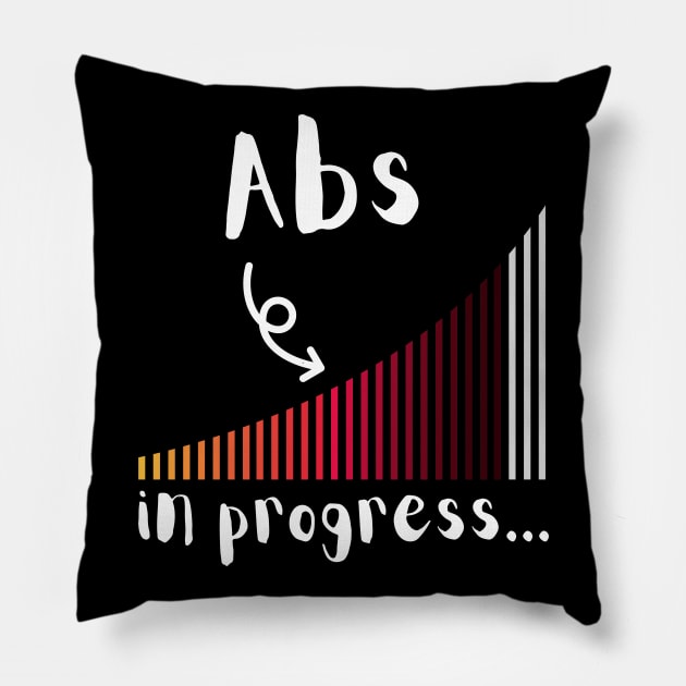 Abs in progress incomplete Pillow by BalmyBell