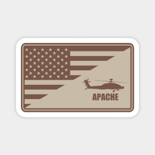 AH-64 Apache Desert Patch (Small logo) Magnet