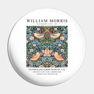 William Morris Strawberry Thief Art Design Pin