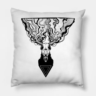 dead deer abstract Pillow