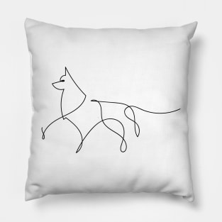 Dog | One Line Artist | Minimal Art | One Line Art | Minimalist Pillow