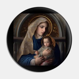 Madonna and Child Pin