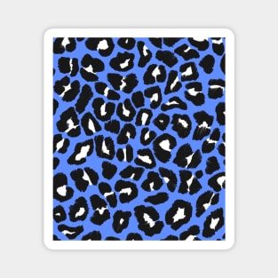 Blue Leopard Spots Magnet