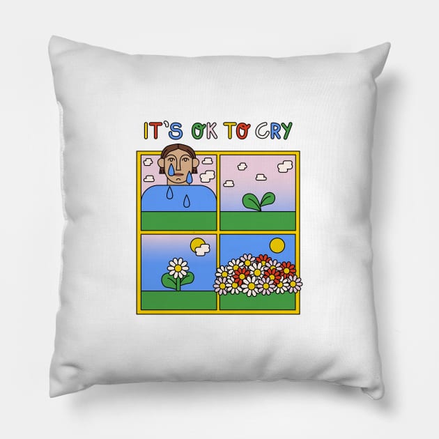 It's Ok To Cry Pillow by DIPHAbarus