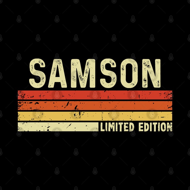 Samson First Name Vintage Retro Gift For Samson by CoolDesignsDz