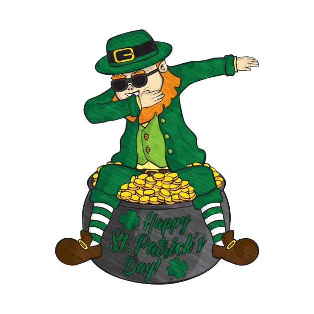 Dabbing Leprechaun by DimDom