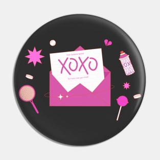 XOXO LOVE Girly Merchandise Pin