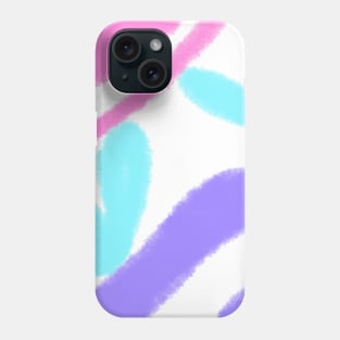 Pink purple blue watercolor art Phone Case