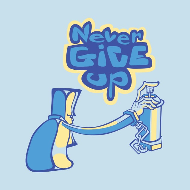 NEVER GIVE UP by Massucci