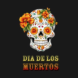 Flower Skull Dia De Los Muertos T-Shirt