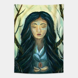 Goddess of the forest Tapestry