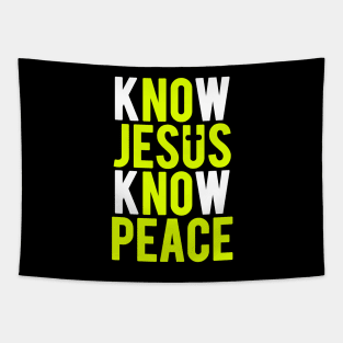 Know Jesus Know Peace Tapestry