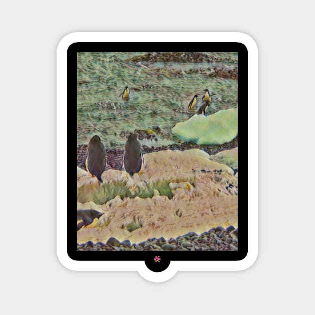 Antarctica Penguins Magnet by FirstClassQueen