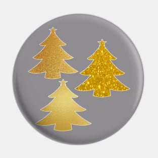 gold christmas tree Pin