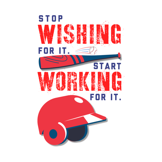 stop wishing start working by Trio Store