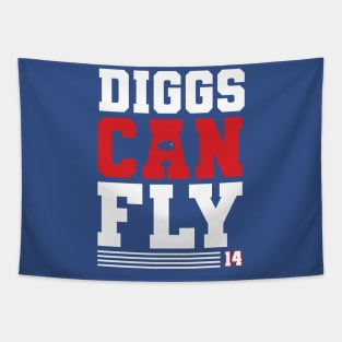 Diggs Can Fly Buffalo Football Tapestry