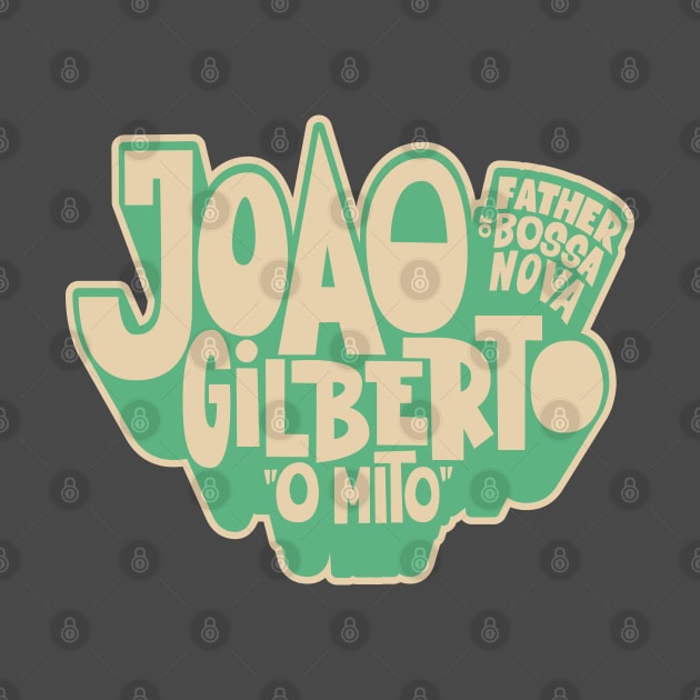 João Gilberto - Bossa Nova Tribute T-Shirt by Boogosh