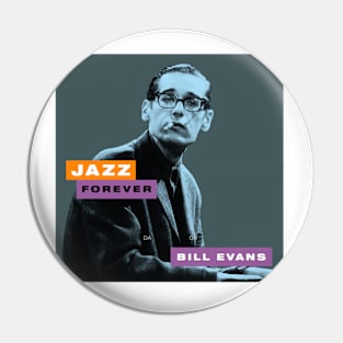 Jazz Song Forever - Vintage Bill Music Evans Pin