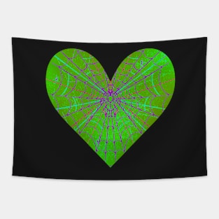 Spider Web Heart V41 Tapestry