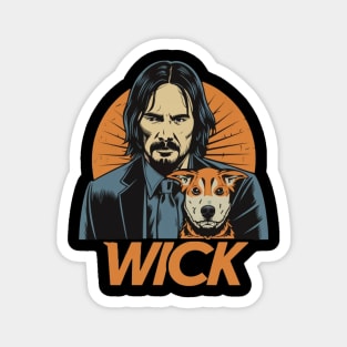 John Wick and dog Magnet