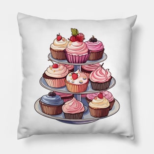 Cupcake tray Sweets Treats Birthday Baker Chef Pillow