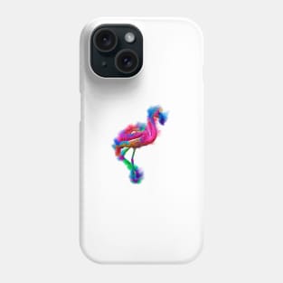 Prancing Flamingo Abstract Phone Case