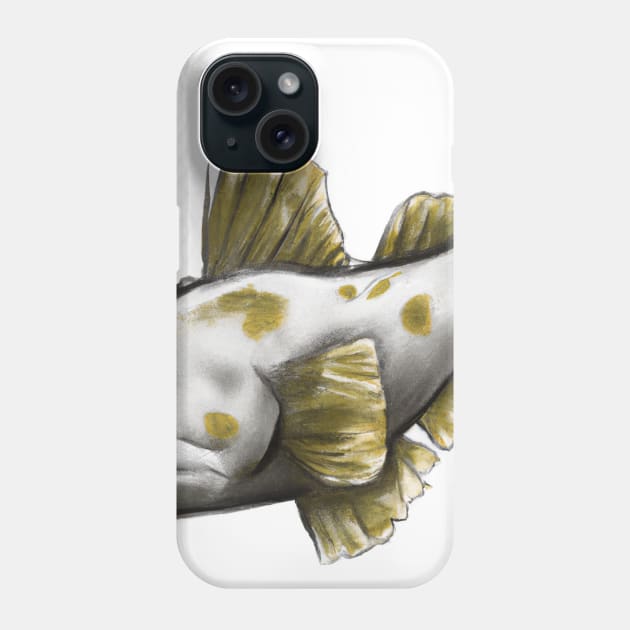 Cute Cod Drawing Phone Case by Play Zoo