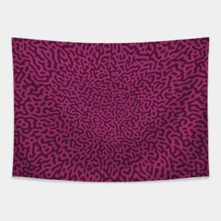 Warped Turing Pattern (Purple Pink) Tapestry