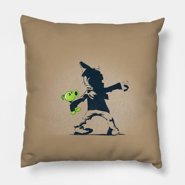 Plants Vs Zombies Riot Pillow by noreu