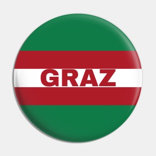 Graz City in Austrian Flag Pin