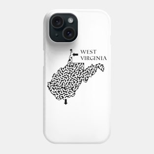State of West Virginia Maze Phone Case