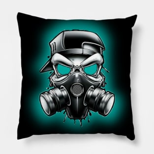 Toxic/Radioactive Skull Gas Mask Pillow