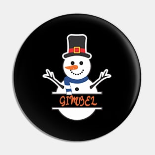 Christmas snowman Pin