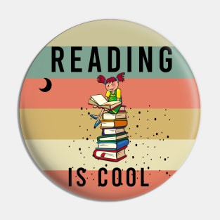 Reading is cool Pin