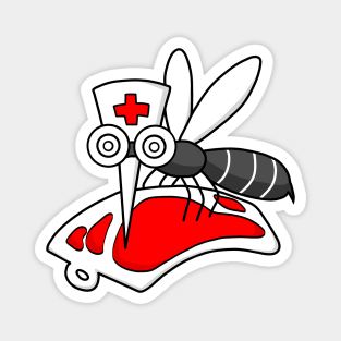 Mosquito Nurse Doctor Blood Donation Campaign Magnet