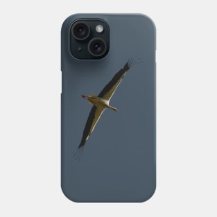 Stork Vector Non-Flapping Bird Flight Phone Case