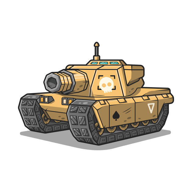 Tank Car Cartoon Vector Icon Illustration by Catalyst Labs