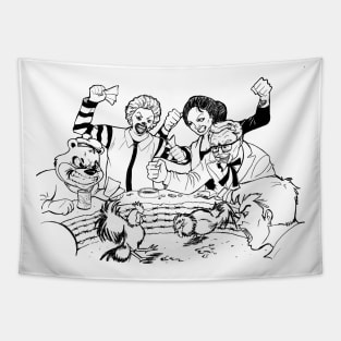 Fast Food Fight Club Tapestry