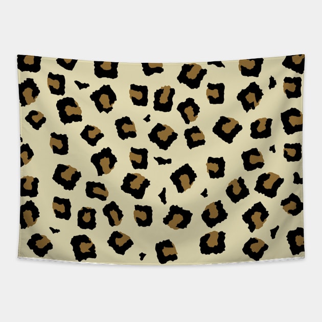 Leopard Seamless Pattern Tapestry by DesignWood Atelier