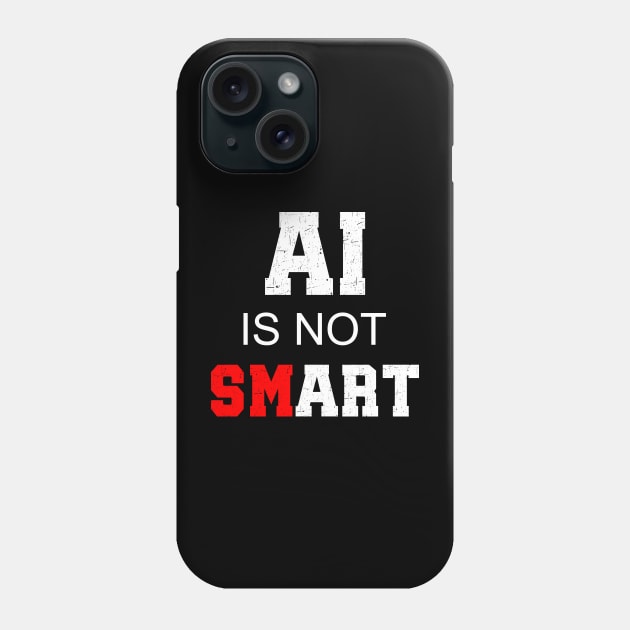 AI Skeptic Tee Phone Case by LavalTheArtist