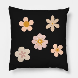 Bib flower soft neutral Pillow
